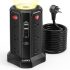 Long Surge Protector Power Strip 15 FT Cord, PD20W USB C Power Strip Tower with Night Light, Extension Cord with Multiple Outlets 4 USB Ports(2A+2C), PASSUS Charging Station Home Office Essentials